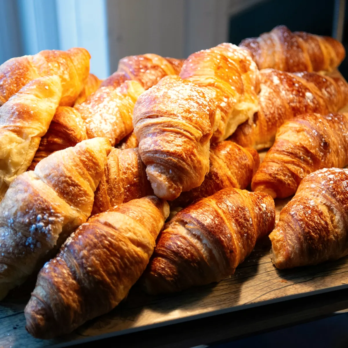 Croissants et couques dorés